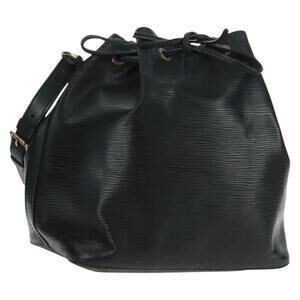 LOUIS VUITTON Epi Petit Noe Shoulder Bag Black M44102 LV Auth 162962